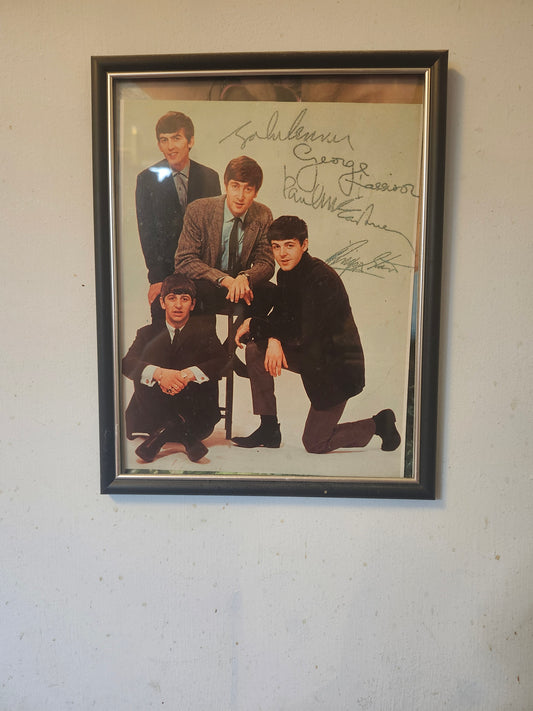 The Beatles signed photo 1966 Boston memorabilia