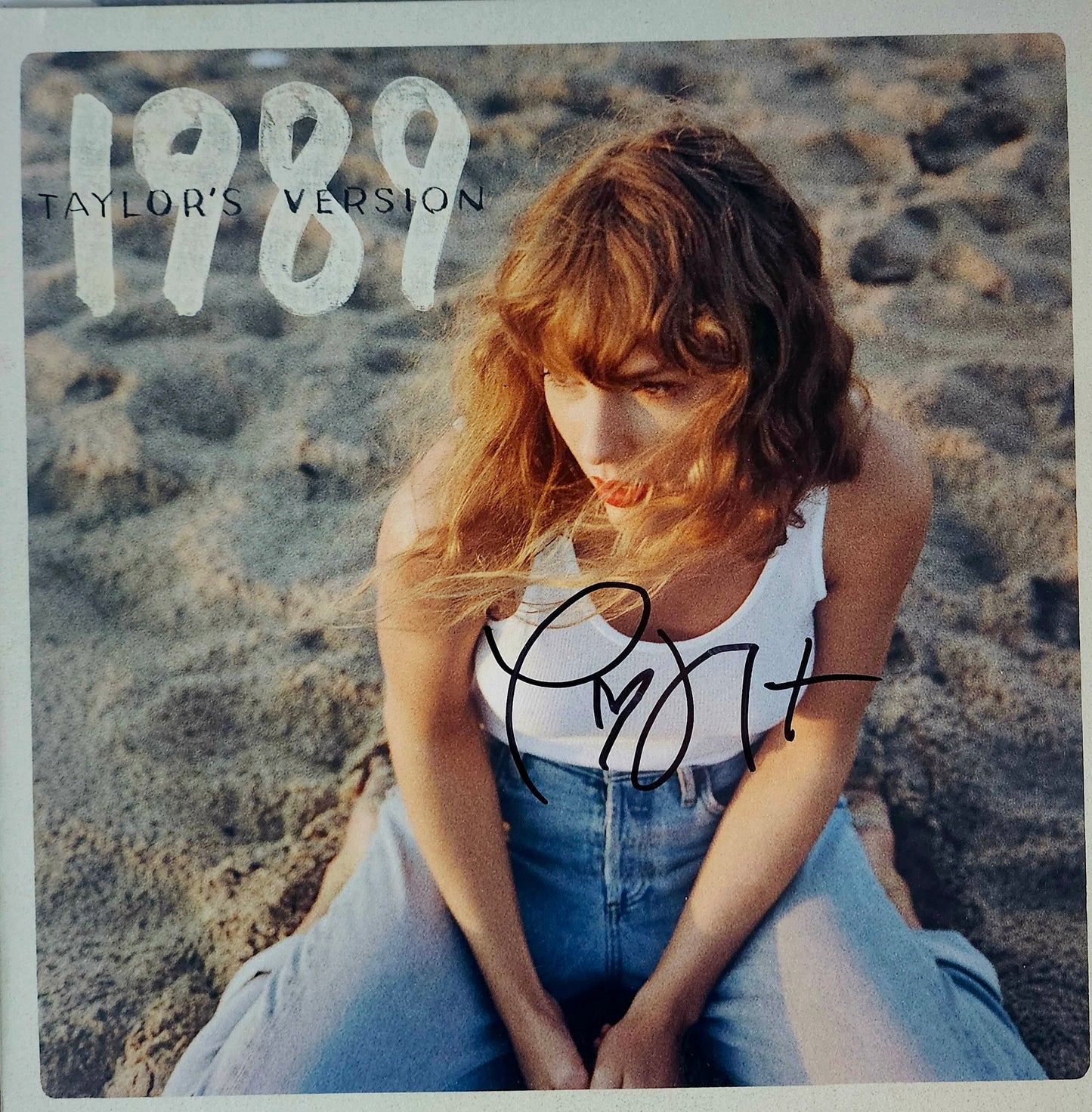 Taylor Swift signed 1989 album special edition in black marker Boston memorabilia