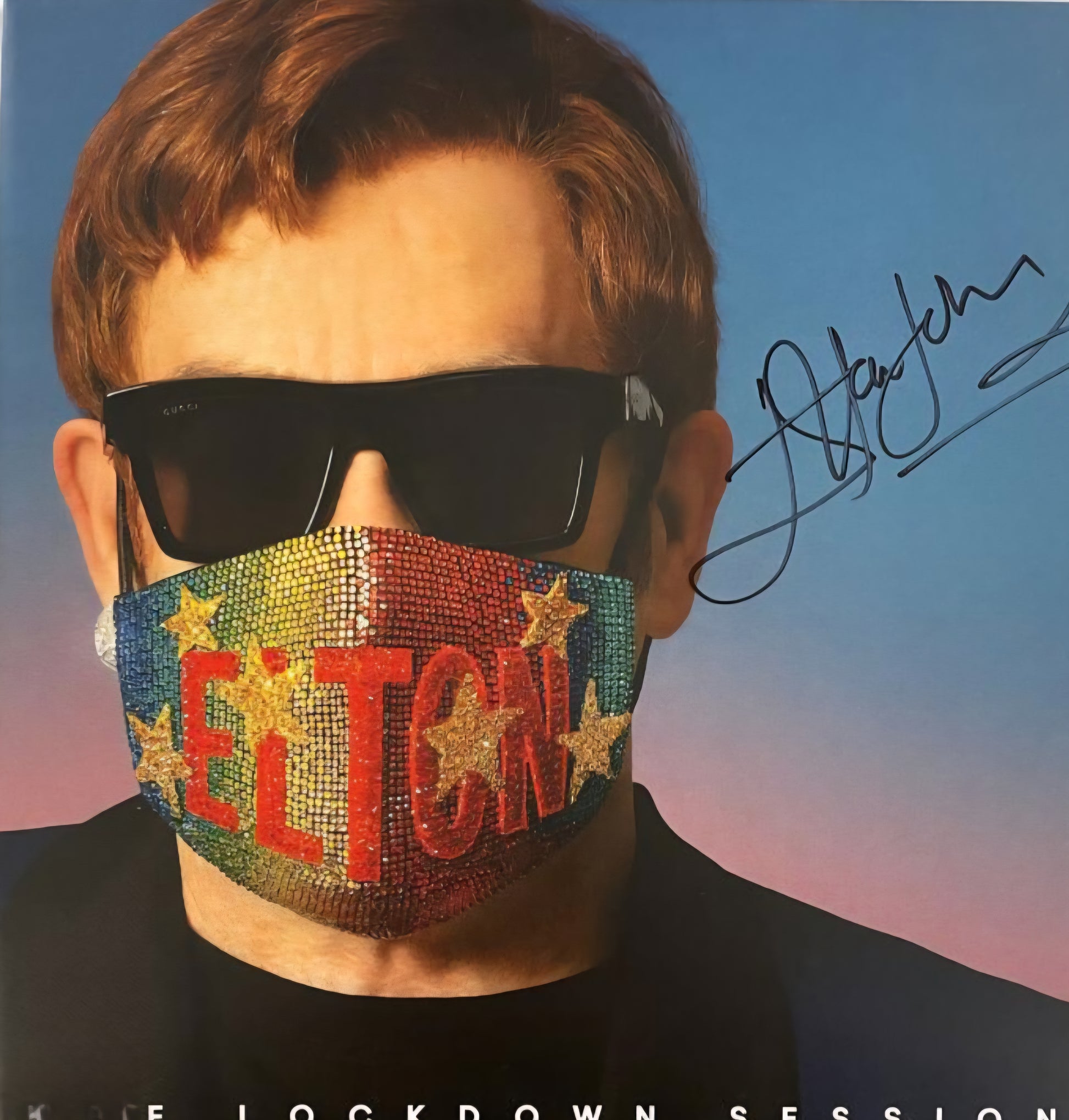 Elton John signed album titled the lockdown sessions by Boston memorabilia