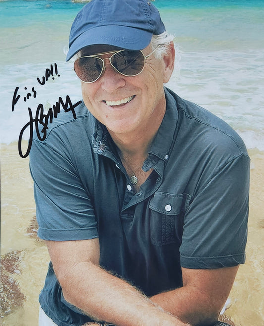 JIMMY BUFFETT signed autographed photo fins up COA Hologram