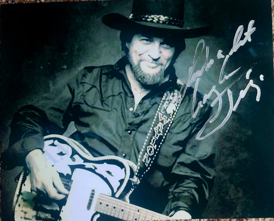 WAYLON JENNINGS signed autographed photo silver marker COA Hologram