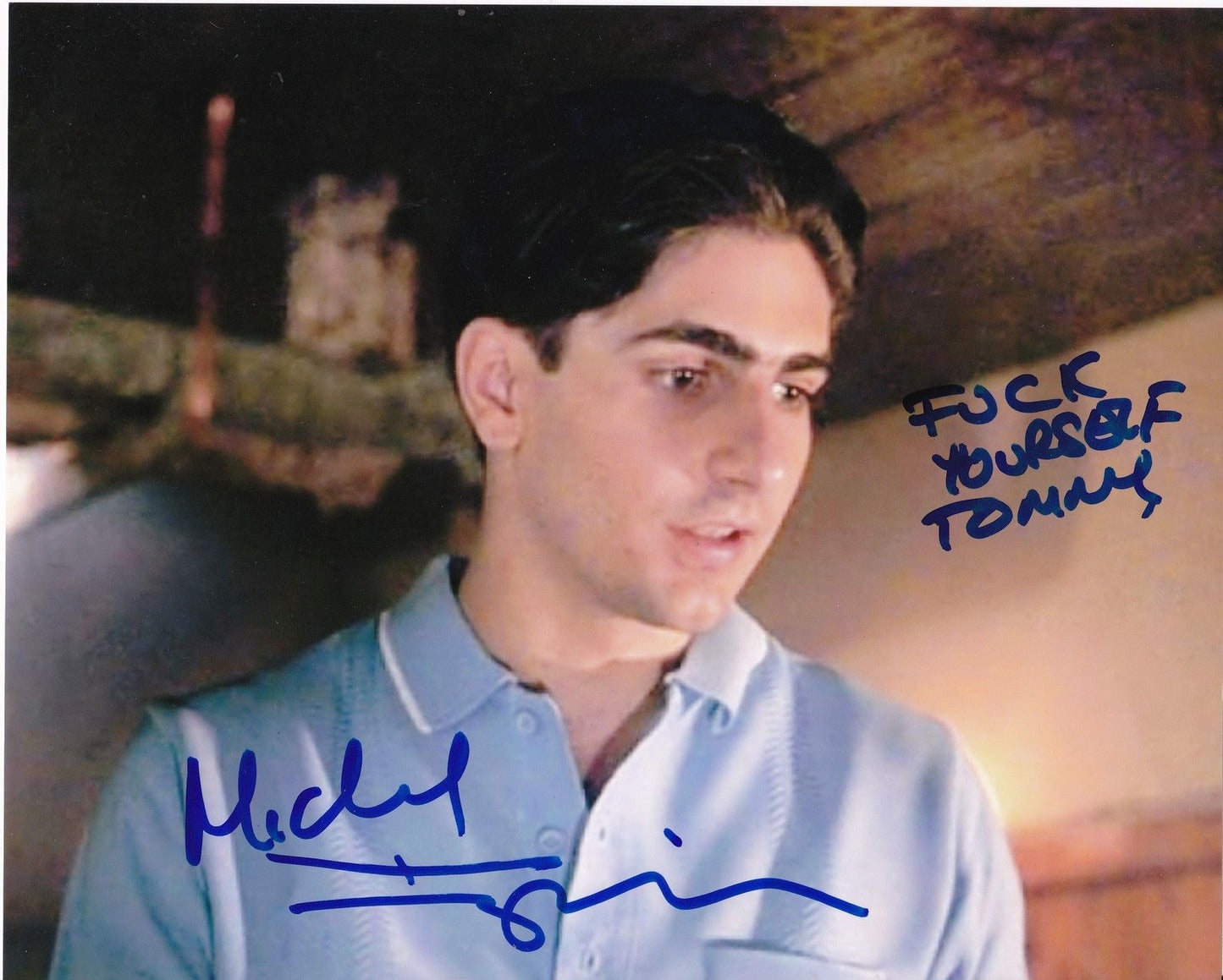 MICHAEL IMPERIOLI "SPIDER" GOODFELLAS "F**K" YOURSELF TOMMY" signed autographed photo COA Hologram Beckett Autographs