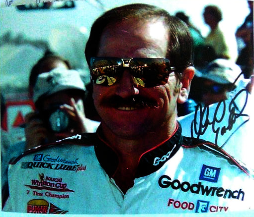 DALE EARNHARDT SR signed autographed photo close up COA Hologram Boston memorabilia