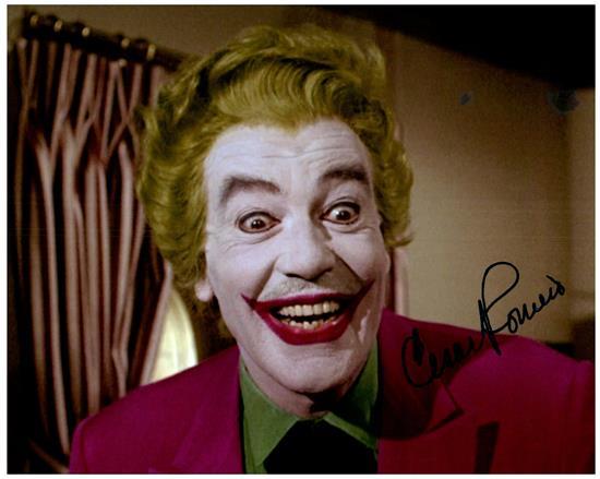 CESAR ROMERO signed autographed photo COA Hologram clown face