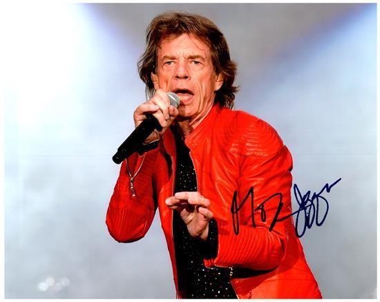 MICK JAGGER signed autographed photo COA Hologram Beckett Autographs