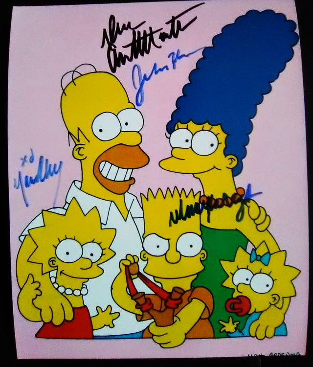 THE SIMPSONS signed autographed photo COA Hologram Beckett Autographs