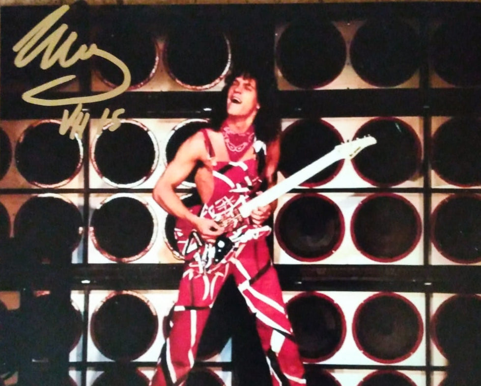 EDDIE VAN HALEN signed autographed photo COA Hologram Boston memorabilia