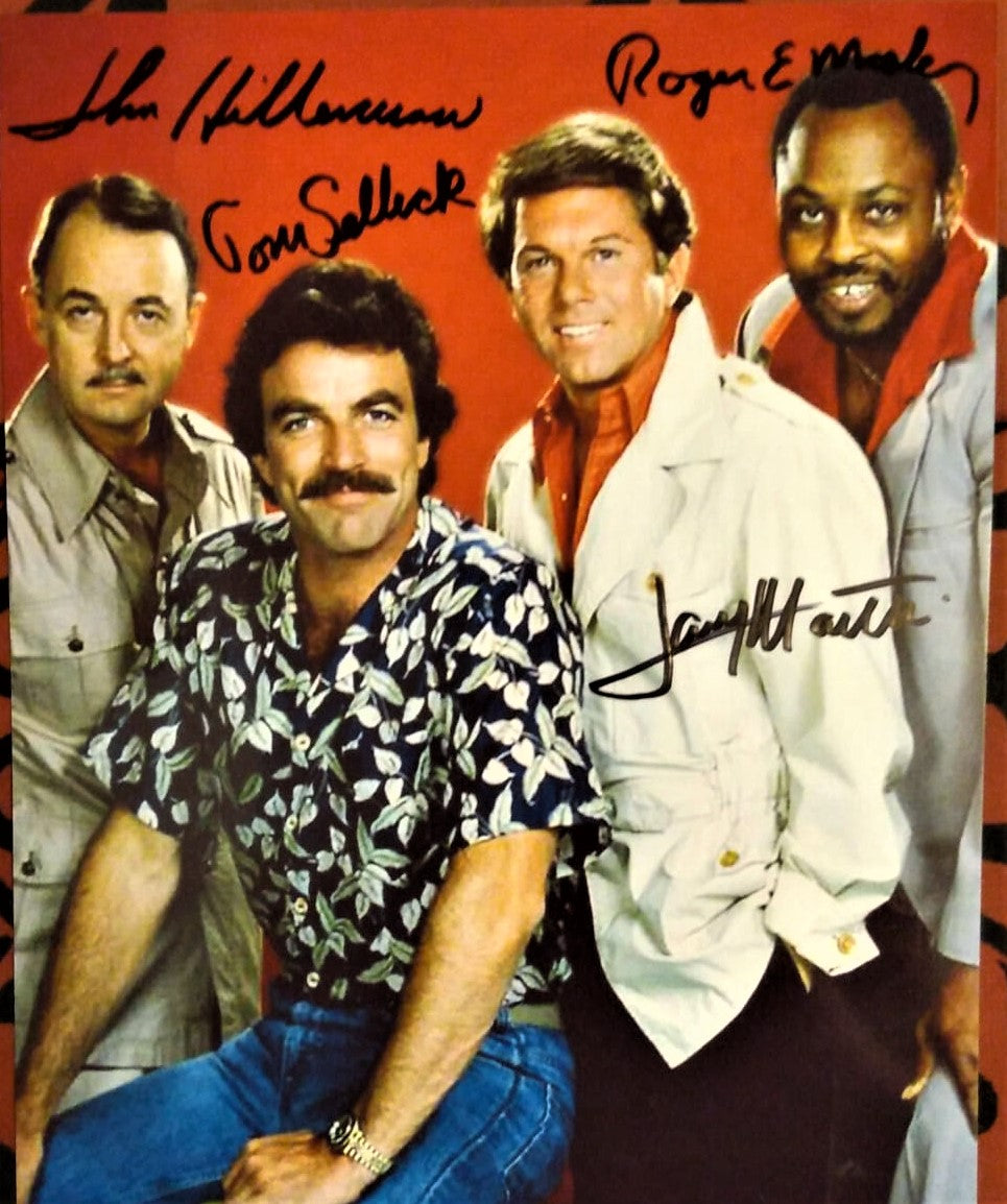 MAGNUM P.I. CAST signed autographed photo COA Hologram Beckett Autographs