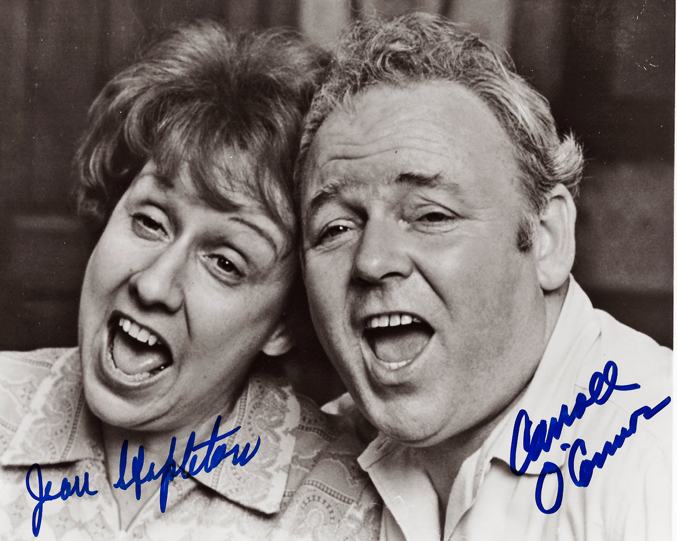 ALL IN THE FAMILY Cast signed autographed photo faces together pic COA Hologram
