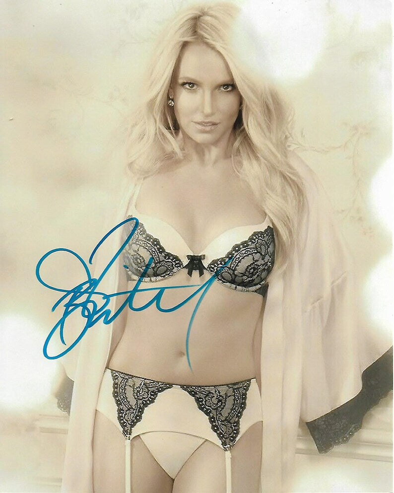 BRITNEY SPEARS signed autographed photo COA Hologram standing in bathing suit