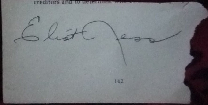 ELLIOT NESS signed autographed photo COA Hologram Beckett Autographs