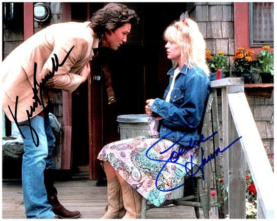 OVERBOARD CAST GOLDIE HAWN WITH RUSSELL signed autographed photo COA Hologram Beckett Autographs