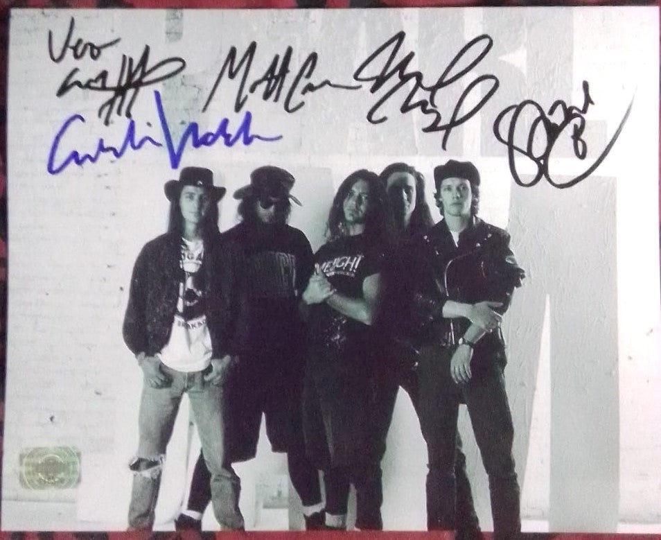 PEARL JAM band signed autographed photo COA Hologram Black and White album cover scene