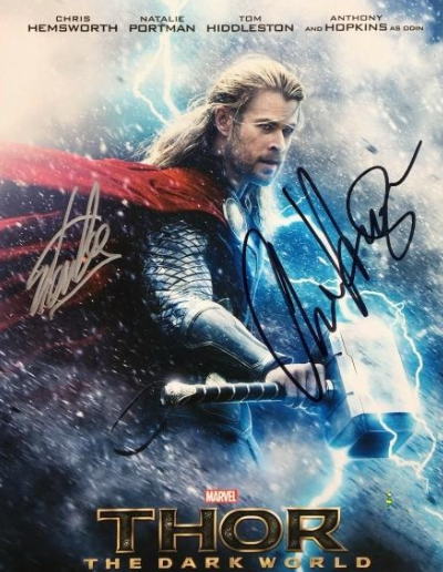 CHRIS HEMSWORTH / STAN LEE signed autographed THORE photo COA Hologram Beckett Autographs
