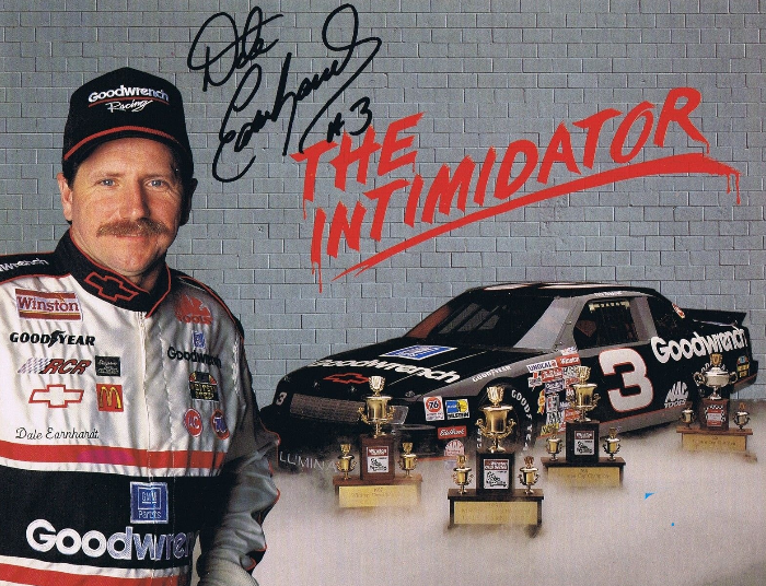 DALE EARNHARDT SR signed autographed photo the Intimidator COA Hologram Boston memorabilia