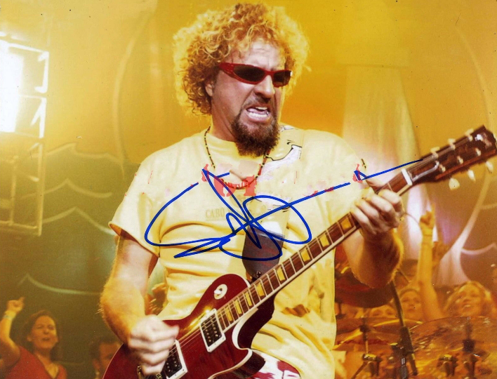 SAMMY HAGAR signed autographed photo COA Hologram bright color