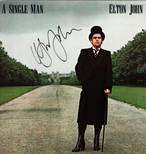 ELTON JOHN signed autographed photo COA Hologram a single man