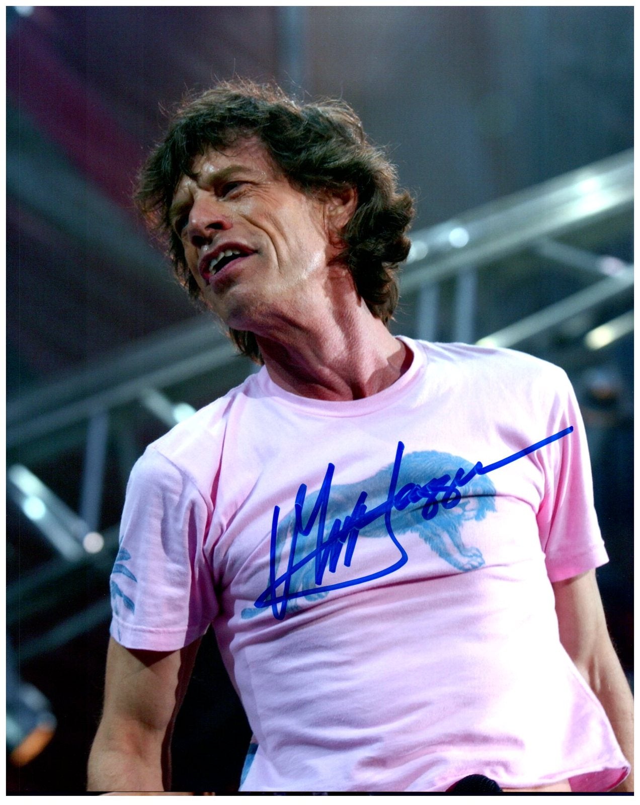 MICK JAGGER signed autographed photo COA Hologram Boston memorabilia
