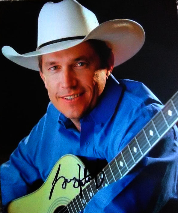 GEORGE STRAIT signed autographed photo COA Hologram Beckett Autographs