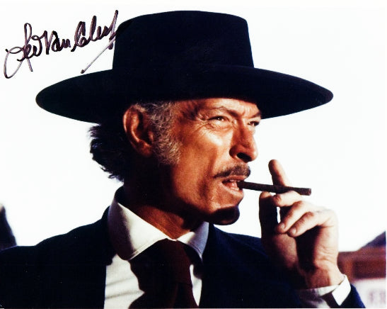 Lee Van Cleef sign photo cigar by Boston memorabilia