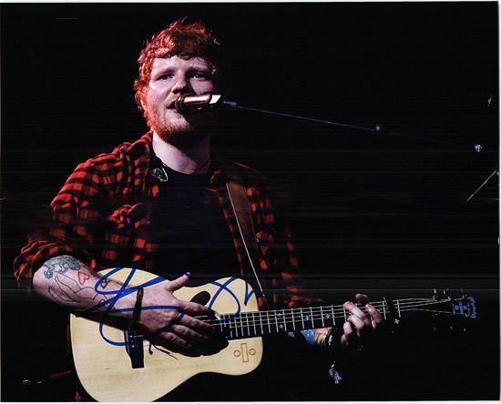 ED SHEERAN signed autographed photo COA Hologram Beckett Autographs
