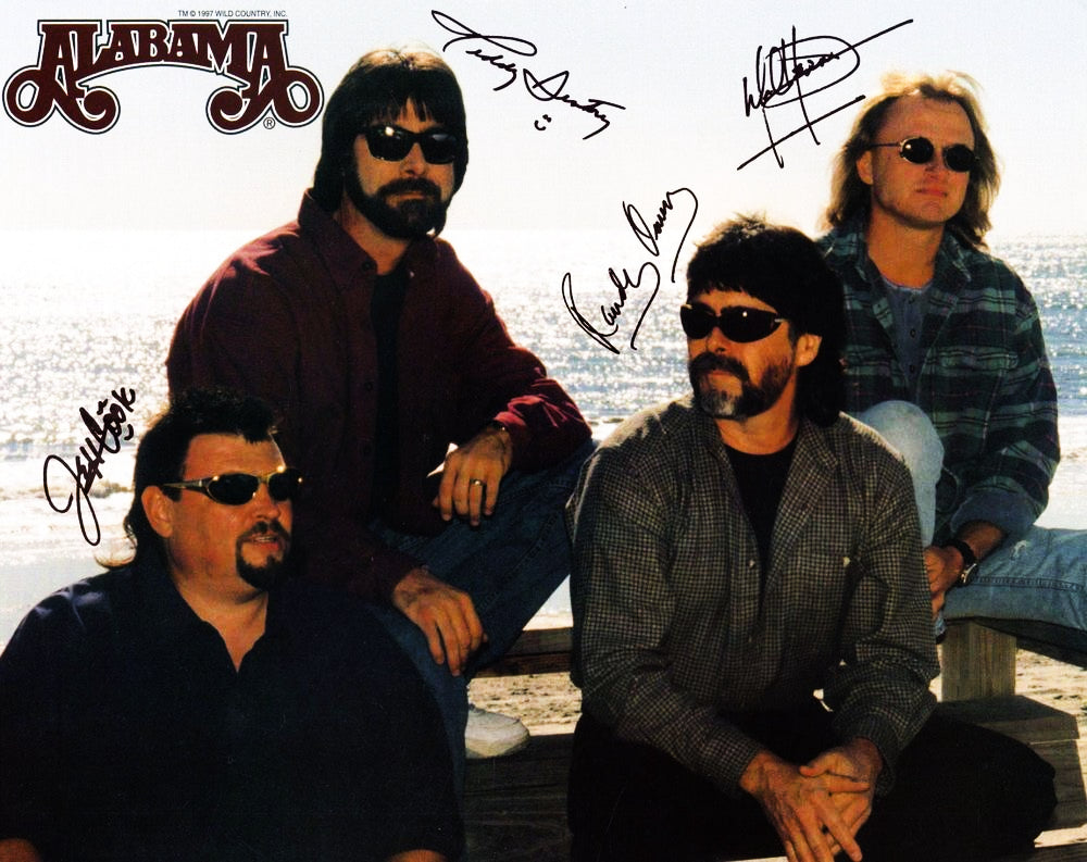ALABAMA BAND signed autographed photo COA Hologram