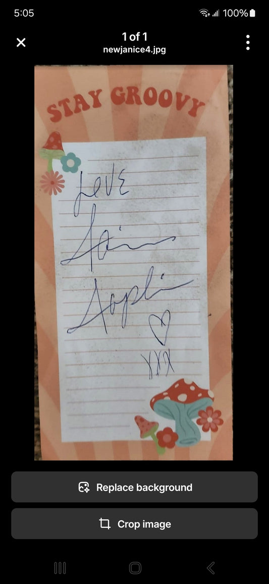 The magical Janis Joplin autographs and memorabilia