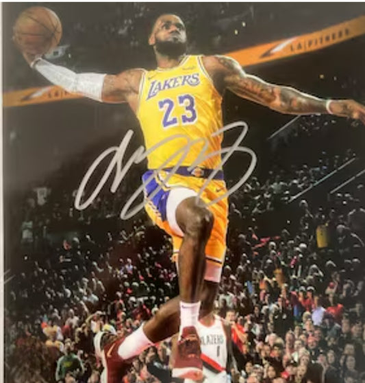 About LeBron James autographs