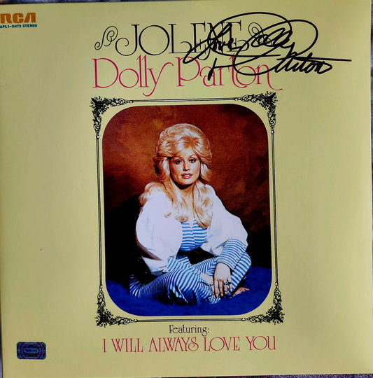 dolly parton signed jolene album boston memorabilia