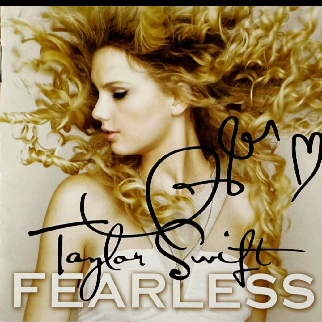 taylor swift signed fearless album photo