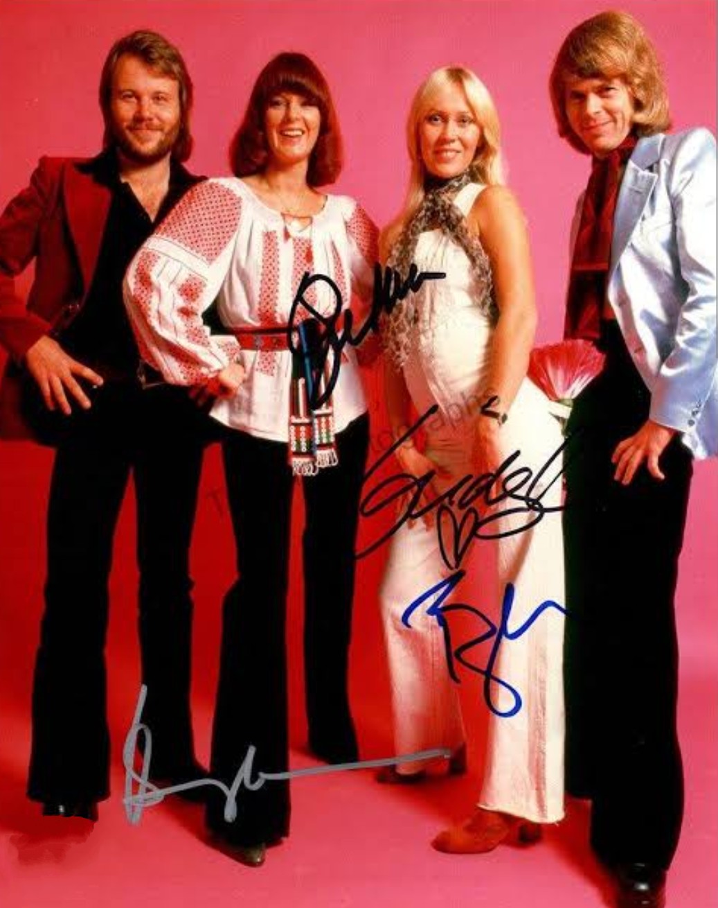 ABBA Signed Photos, Albums   Autographs $225