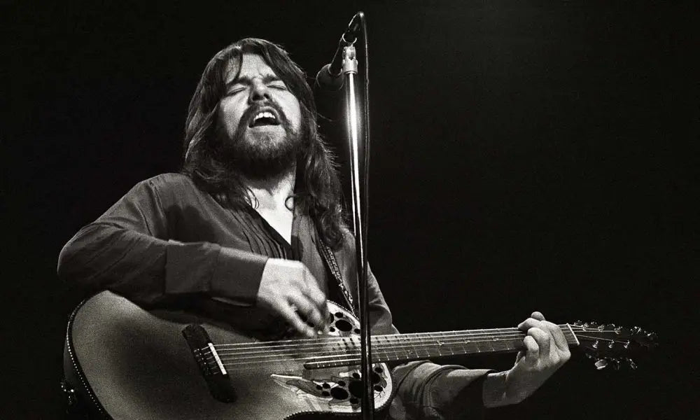 Bob Seger playing guitar on stage Boston memorabilia