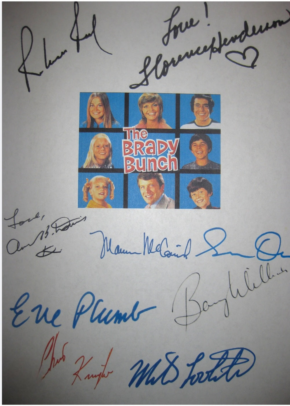 THE BRADY BUNCH SIGNED PHOTOS AND AUTOGRAPHS COA HOLOGRAM