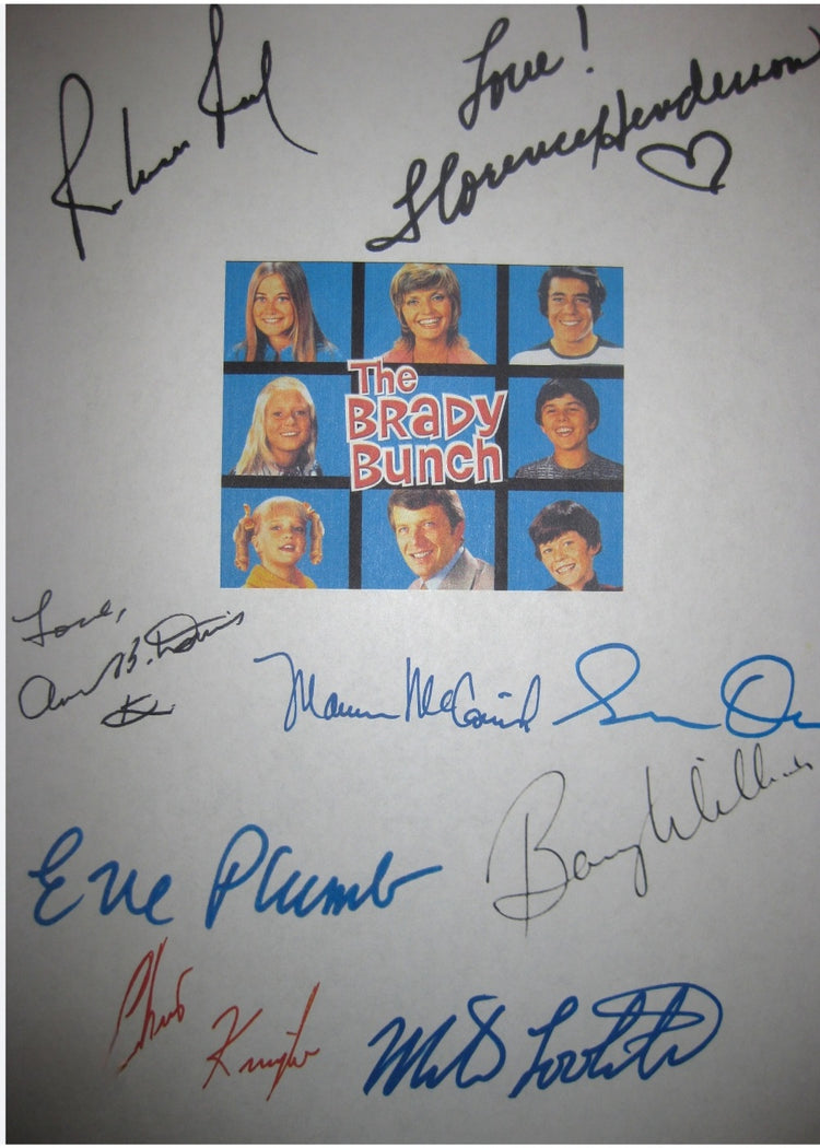 THE BRADY BUNCH SIGNED PHOTOS AND AUTOGRAPHS COA HOLOGRAM