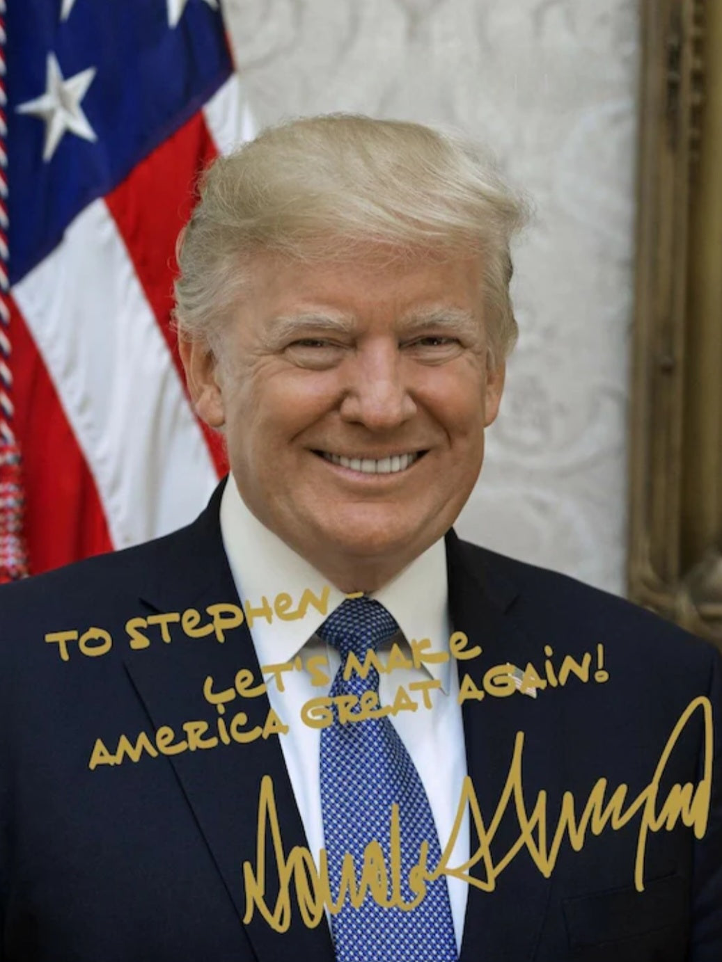 DONALD TRUMP Signed Photos And Autographs