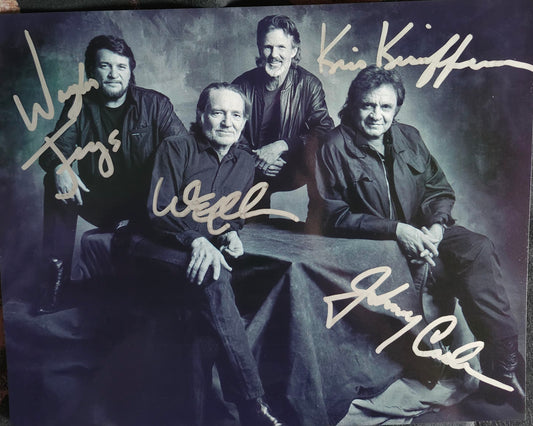 THE HIGHWAYMEN signed autographed photo COA Hologram