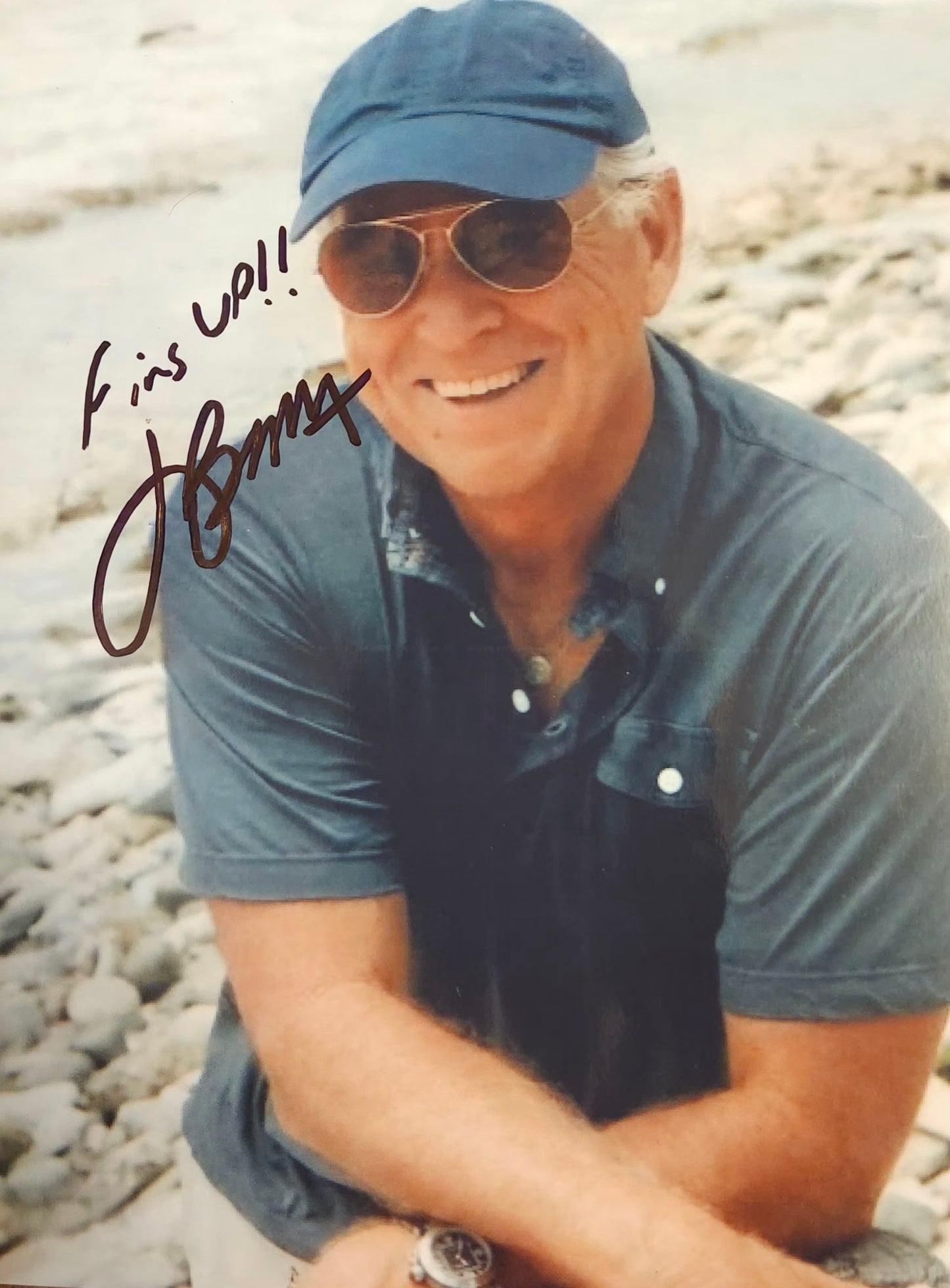 JIMMY BUFFETT signed autographed photo fins up COA Hologram