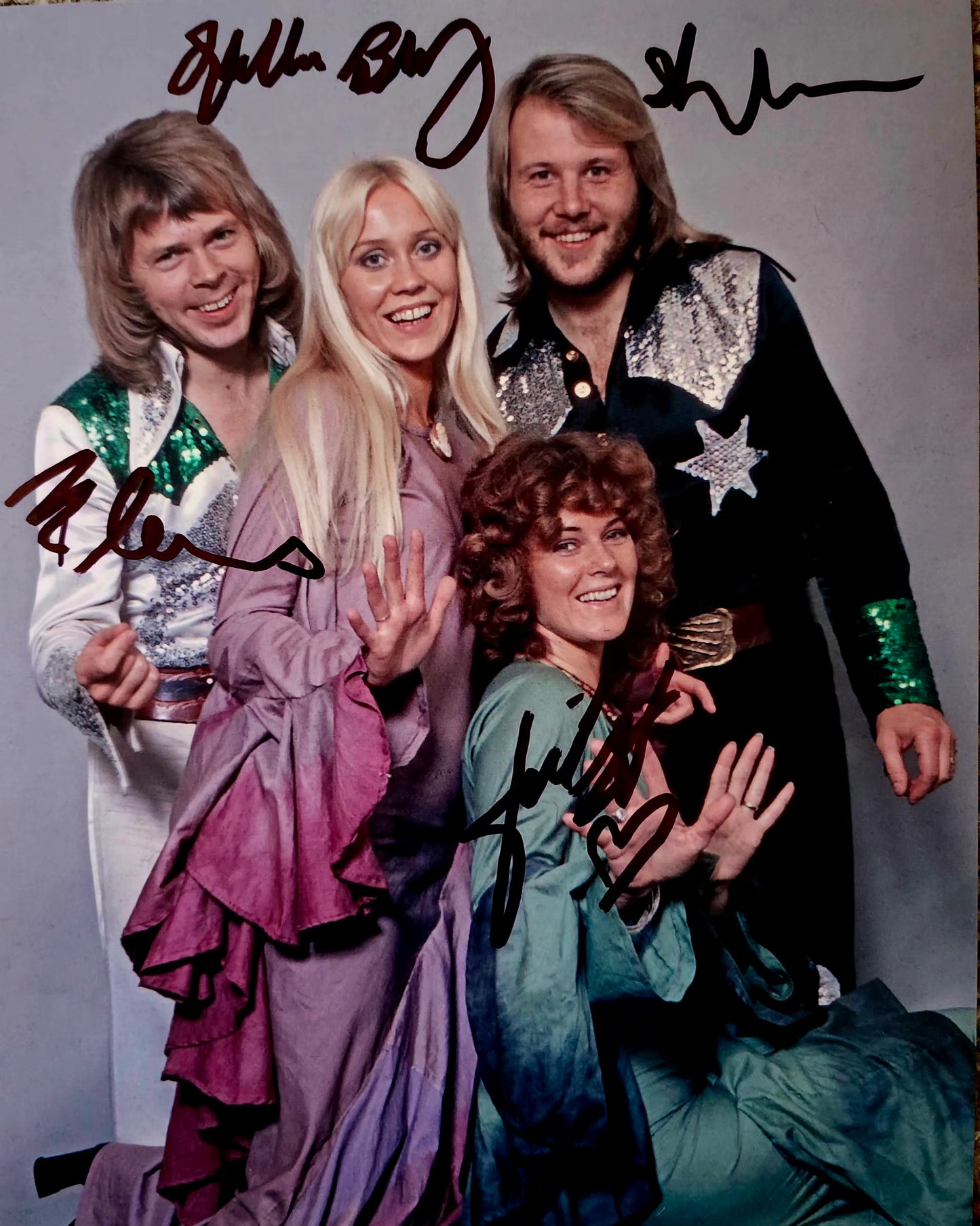 ABBA signed autographed photo COA Hologram