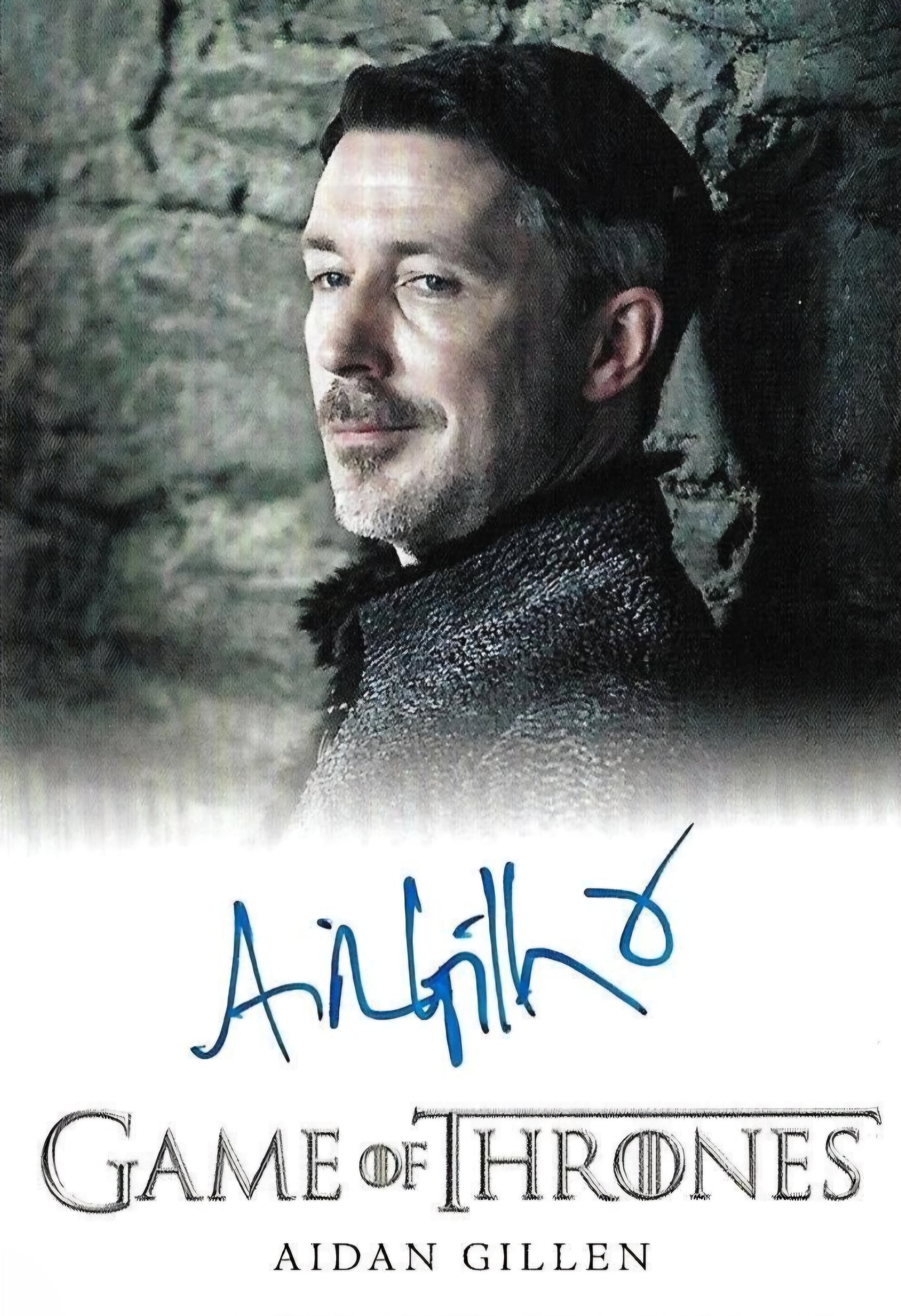 Aiden gillen signed photo Game of Thrones and blue marker