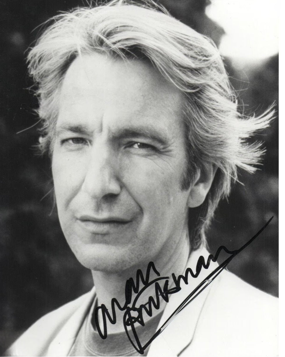 Alan Rickman signed photo Crocodile Dundee Boston memorabilia