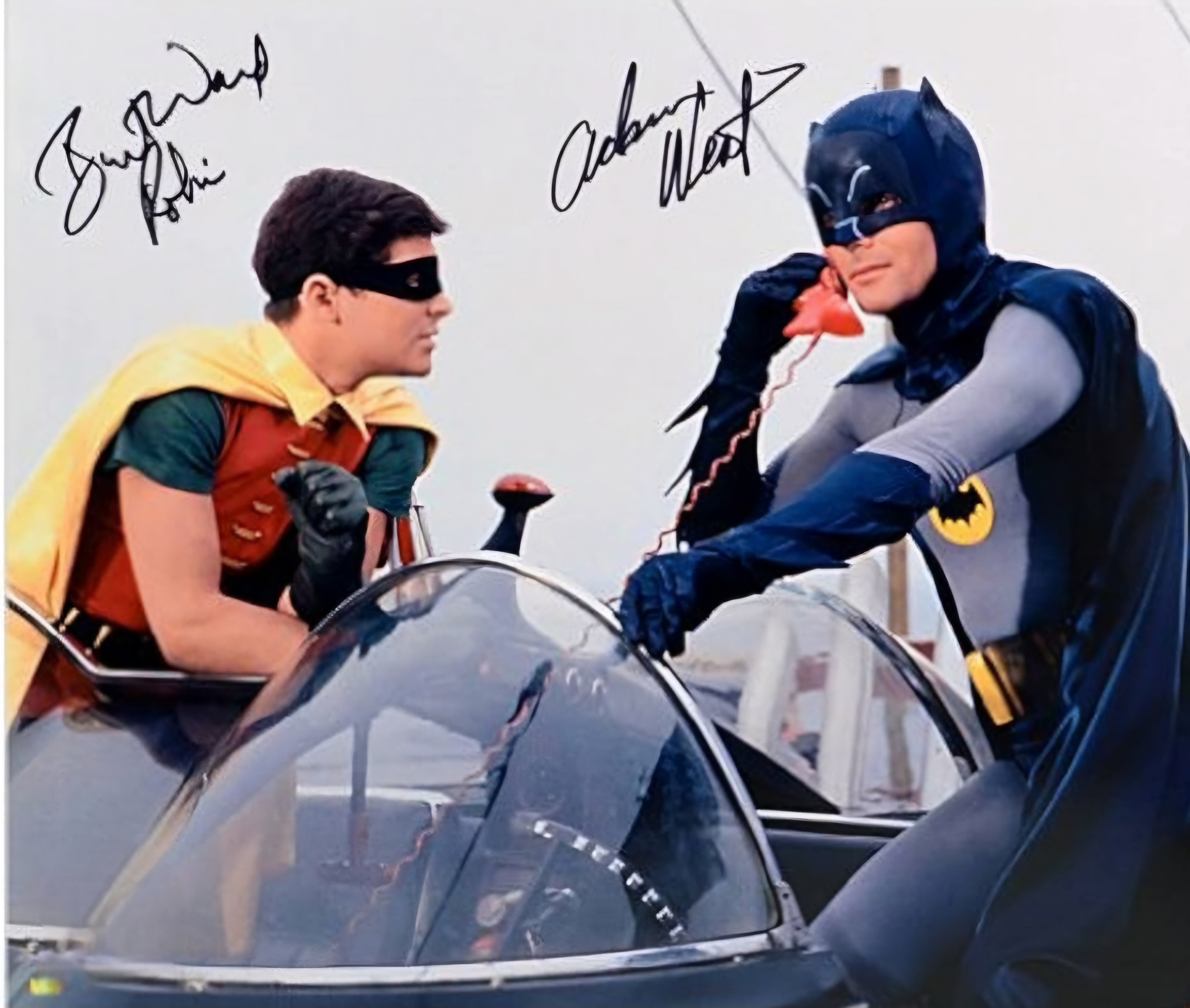 Robin Riding Chopper Shop BATMAN and ROBIN Signed Photos and Autographs $195 at Boston ...