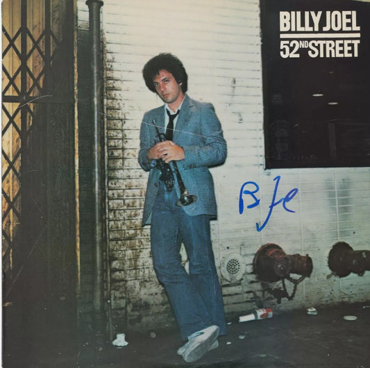 Billy Joel signed autographed album 52nd Street blue marker