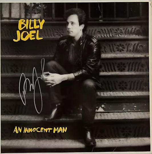 Billy Joel signed autographed album and innocent man silver marker