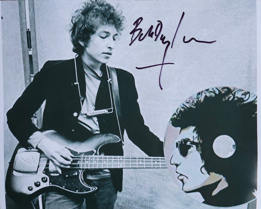 Bob Dylan signed photo my guitar album cover