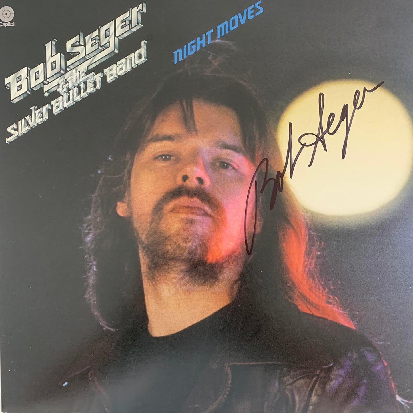 Bob Seger signed album Night Moves black marker