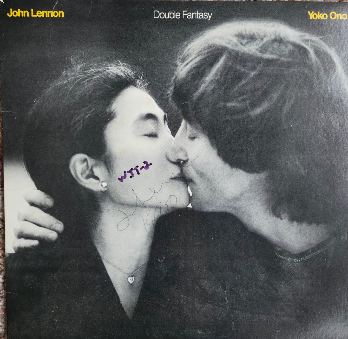 Double Fantasy album signed by John Lennon for Mark Chapman photo created by Boston memorabilia