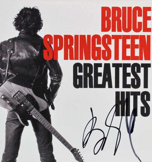 Bruce Springsteen signed album greatest hits black marker