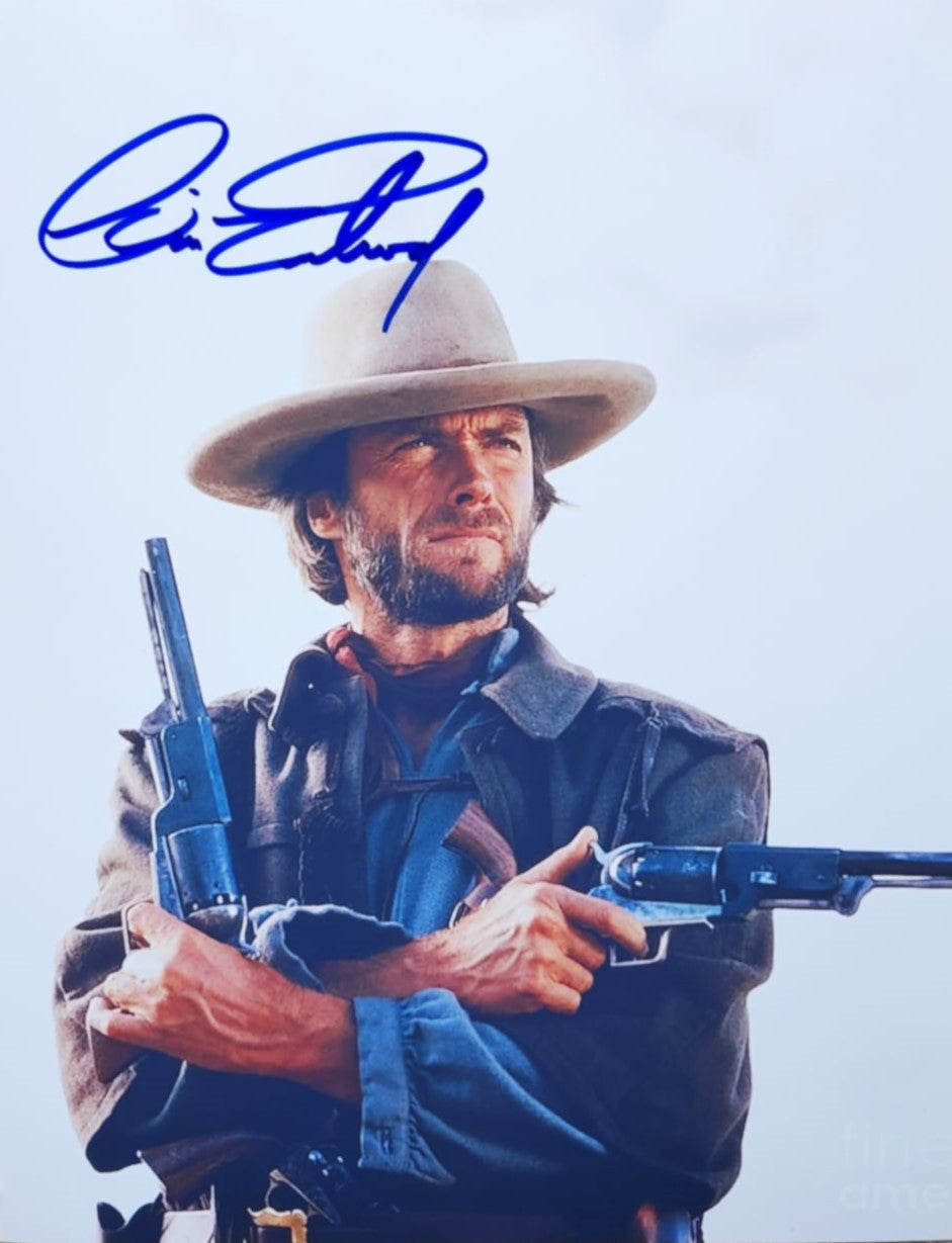 CLINT EASTWOOD signed autographed photo pistols COA Hologram Beckett Autographs