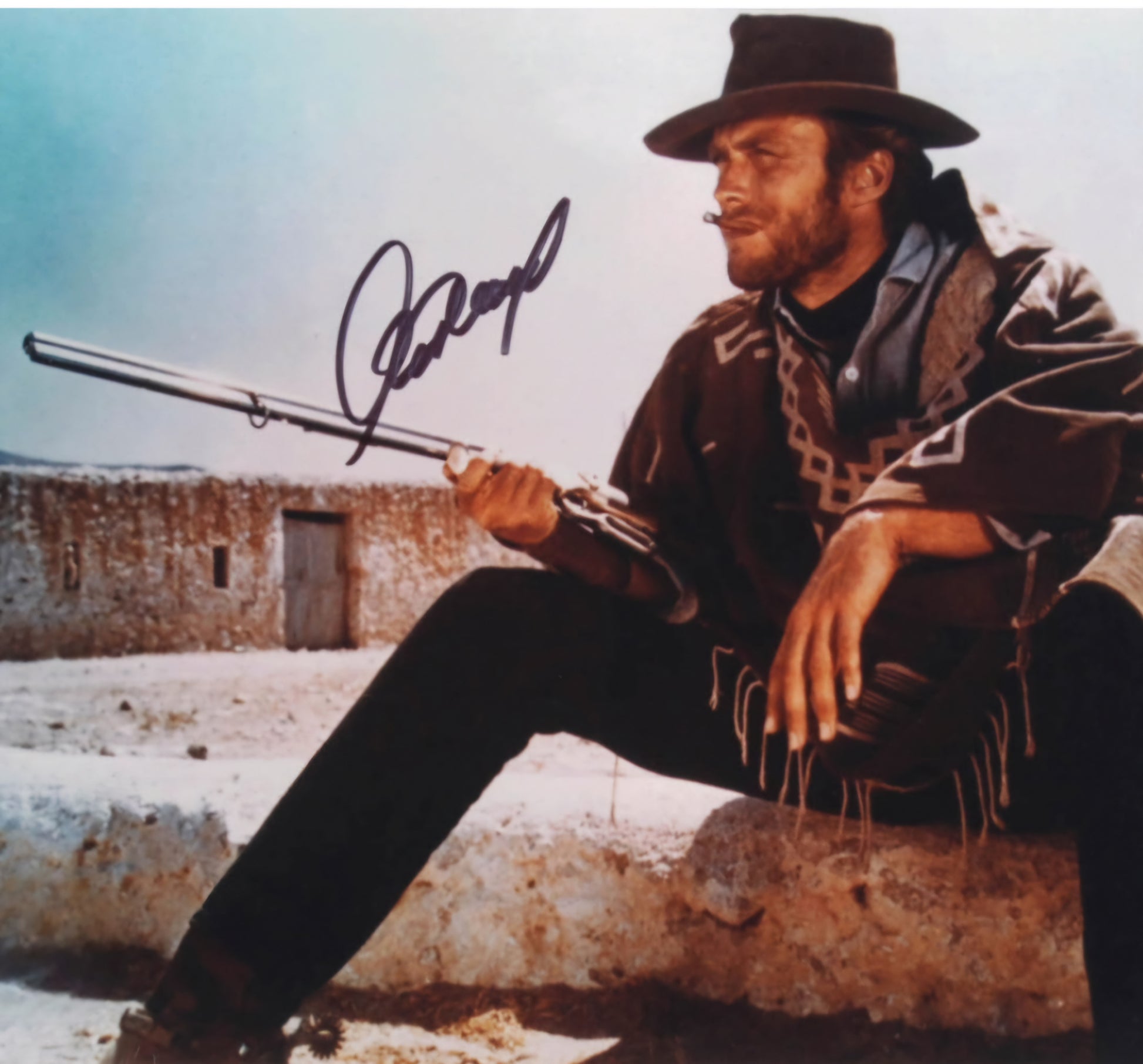 Clint Eastwood signed photo The Good the Bad and the Ugly Boston memorabilia