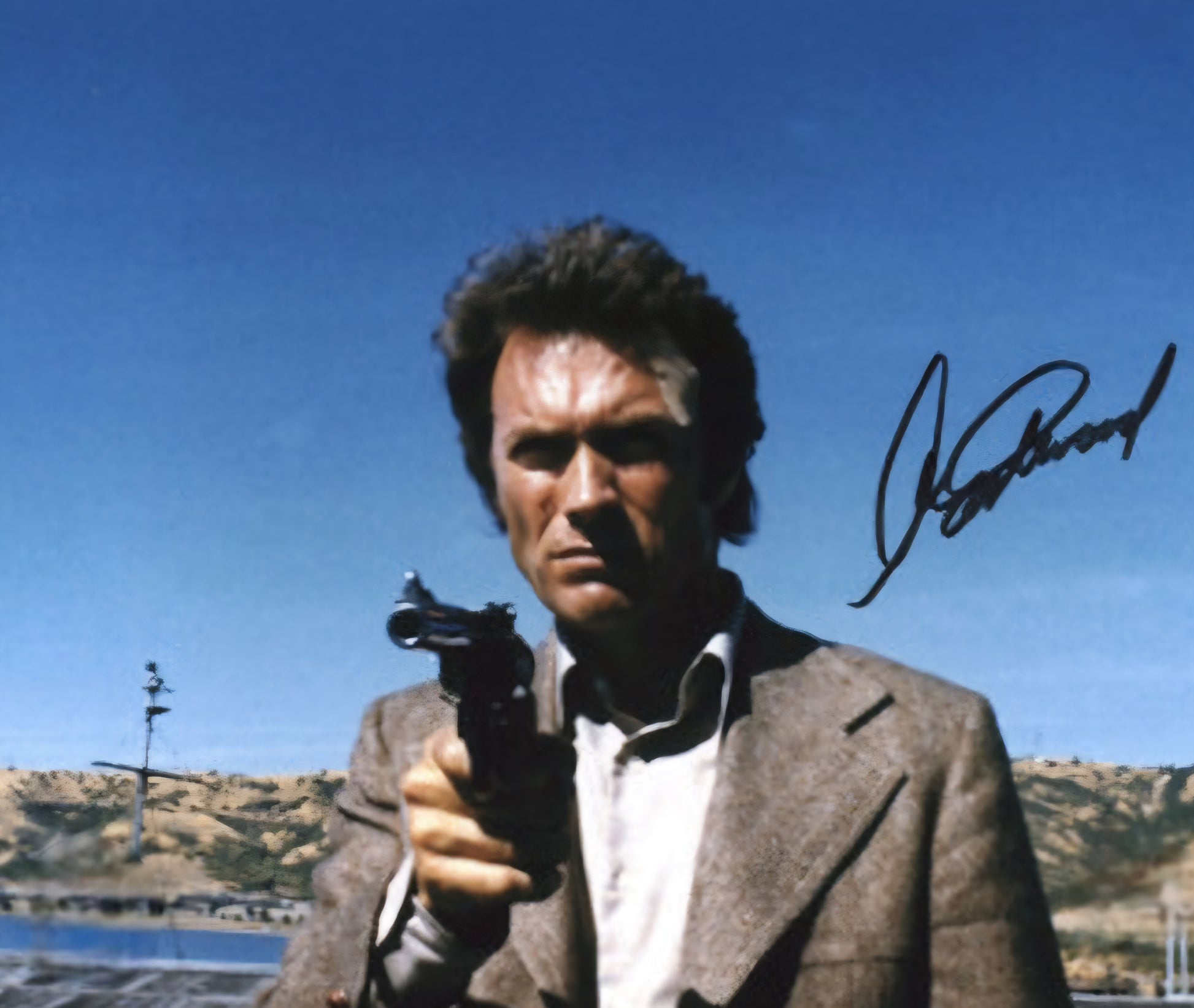 Clint Eastwood signed photo make my day Boston memorabilia